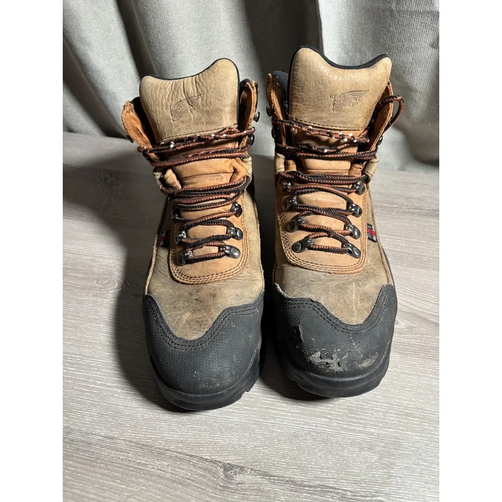 Red Wing Shoes Mens 8 D Leather Safety‎ Toe Work Boots Utility EH Industrial